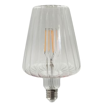 Ampoule LED filament CONIQUE 6W E27 Ambre Décorative