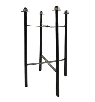 Kit 4 boulons 40 cm + gabarit 22x22 cm lampadaire