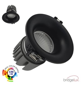 Encastré LED CIRCULAIRE 15W / NOIR - CRI+92 - UGR13