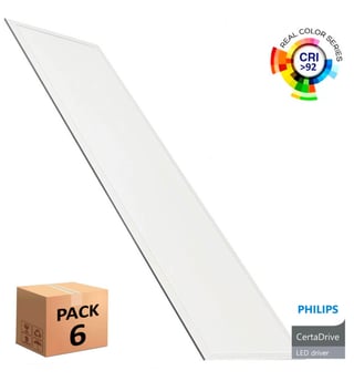 PACK 6 Dalle LED 120x30 40W / Philips Driver