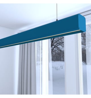 Suspension LED ANTOINE Linéaire Bleu Azur 0,5-2m