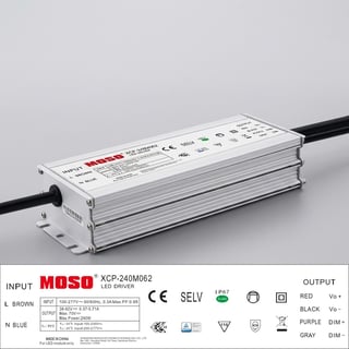 Driver LED MOSO XCP 240W IP67 1-10V