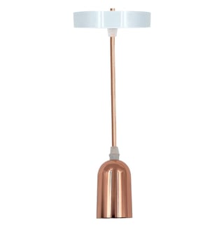 Suspension Vintage Or Rose E27