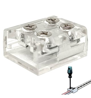 Connecteur à visser pour rubans LED SMD  / 10mm - IP20