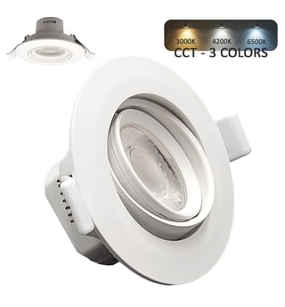 Downlight LED Rond 7W Blanc Réglable CCT