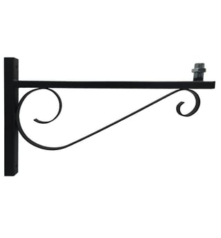 Support Mural et Colonne Modèle Forja 60cm Noir Mat