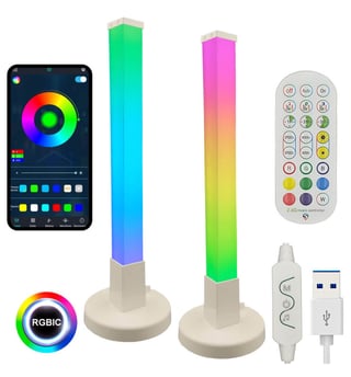 Lampe Table LED RGBIC 3.5W Ambient Light 45cm x2
