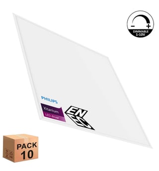 Pack 10 Panneaux LED 60x60 40W Dimmable Philips
