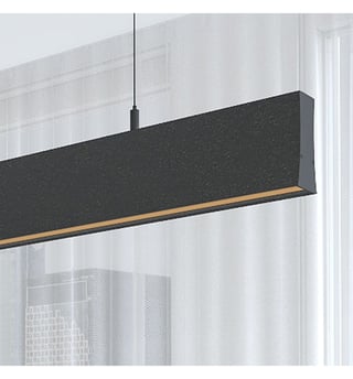 Suspension LED Linéaire LOLA Noir 0.5m-2m