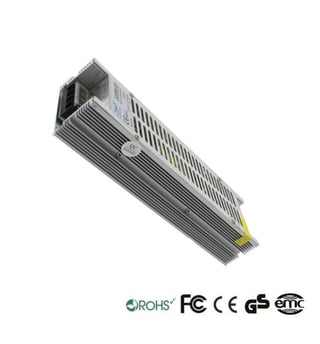 Alimentation LED 12V 200W 19,7A SLIM Aluminium IP20