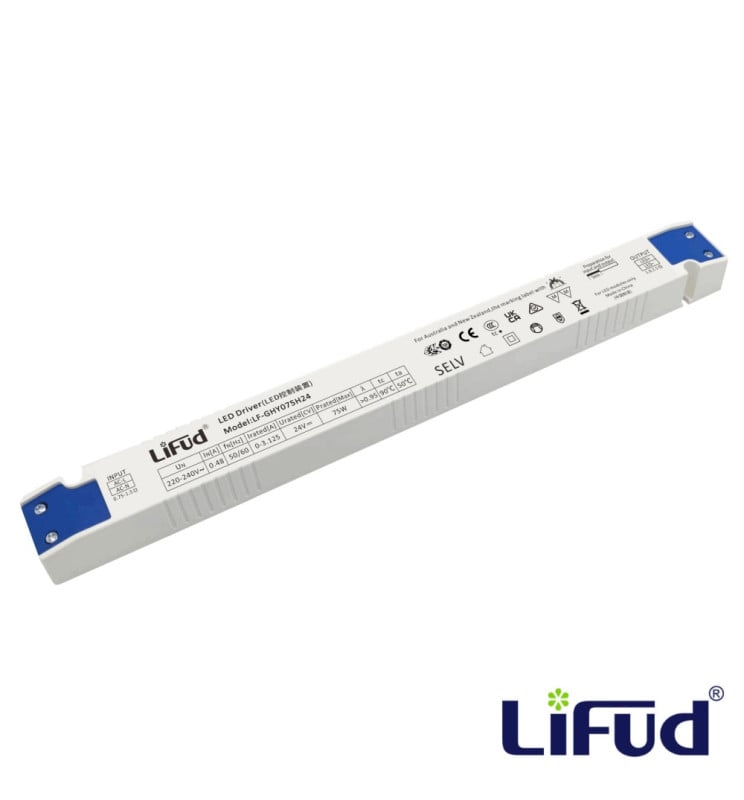 Alimentation SLIM 24V 75W LIFUD No Flick IP20 - Image 1