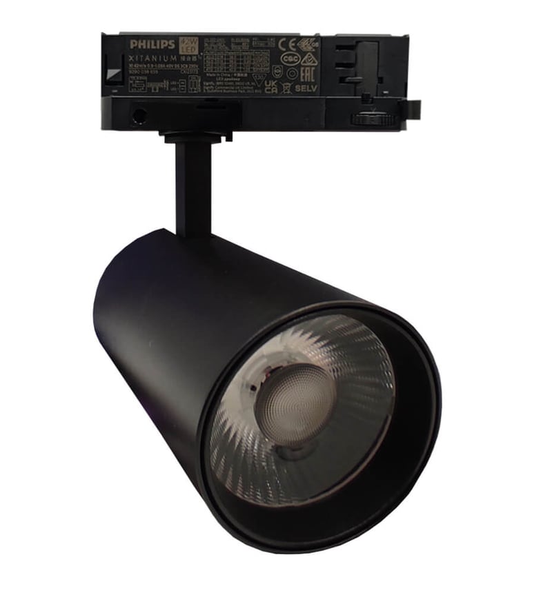 Projecteur sur Rail LED NEW MAYA Triphasé | Driver Philips Xitanium | 3CCT & Puissance Sélectionnable - (34W-40W) |=/ UGR13 - Image 1
