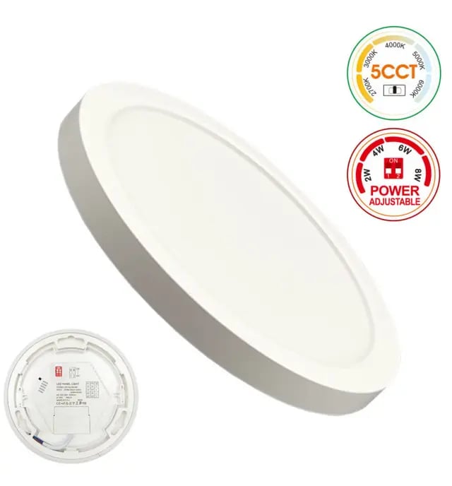 Plafonnier LED Bonn Blanc 2-8W 5CCT IP44 - Image 1