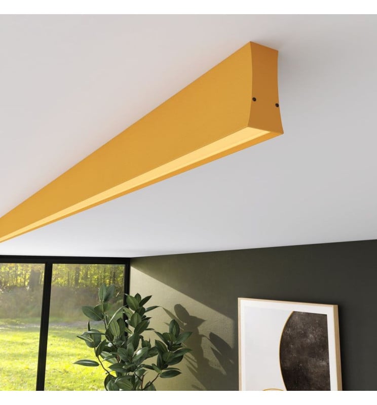 Réglette LED Linéaire LOLA Jaune Pastel 0.5m-2m - Image 1