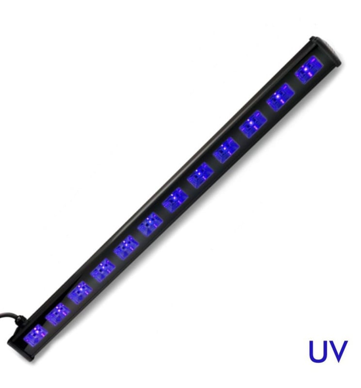 Barre LED UV Wall Washer 36W Lumière Noire 12x3W - Image 1