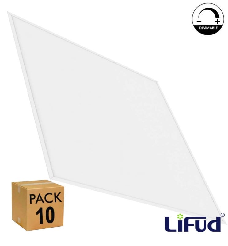 Pack 10 panneaux LED 60x60 40W Slim Frame Lifud DALI - Image 1