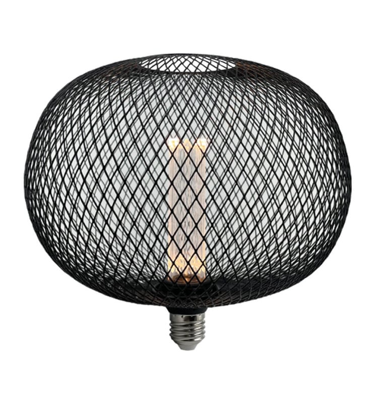 Ampoule décorative moderne métal noir - 4W E27 - Image 1