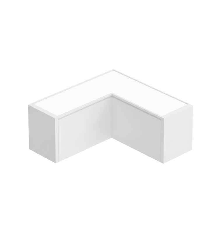 Connecteur LED angle 90° POLARIS blanc 9W 3CCT - Image 1