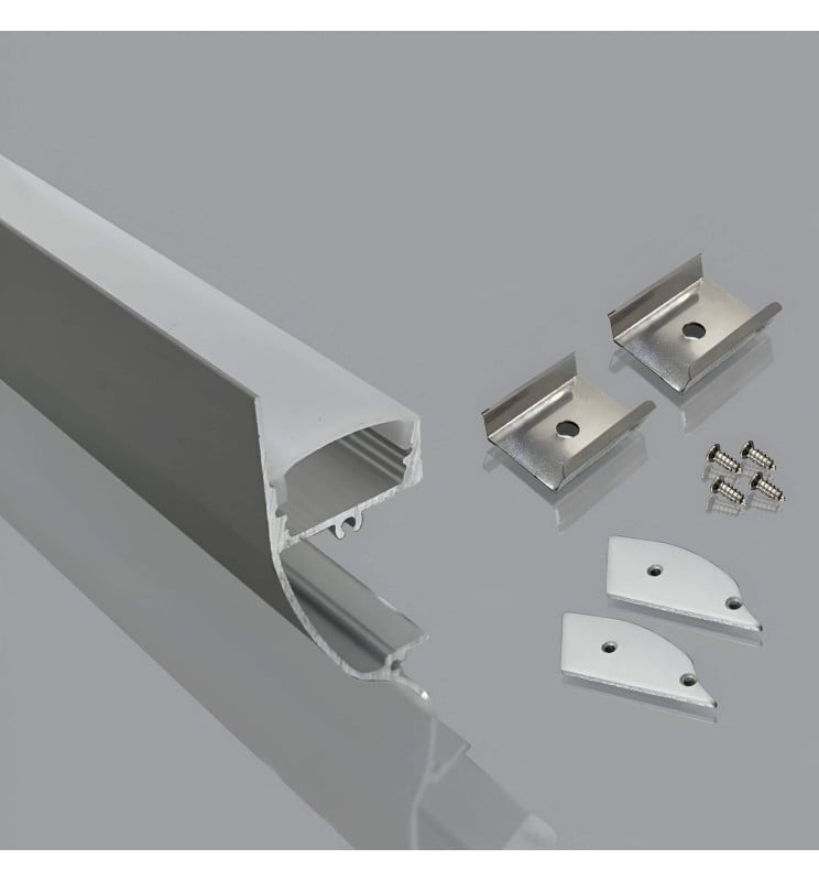 Profilé en aluminium modèle CORNICHE - 2 m - Image 1