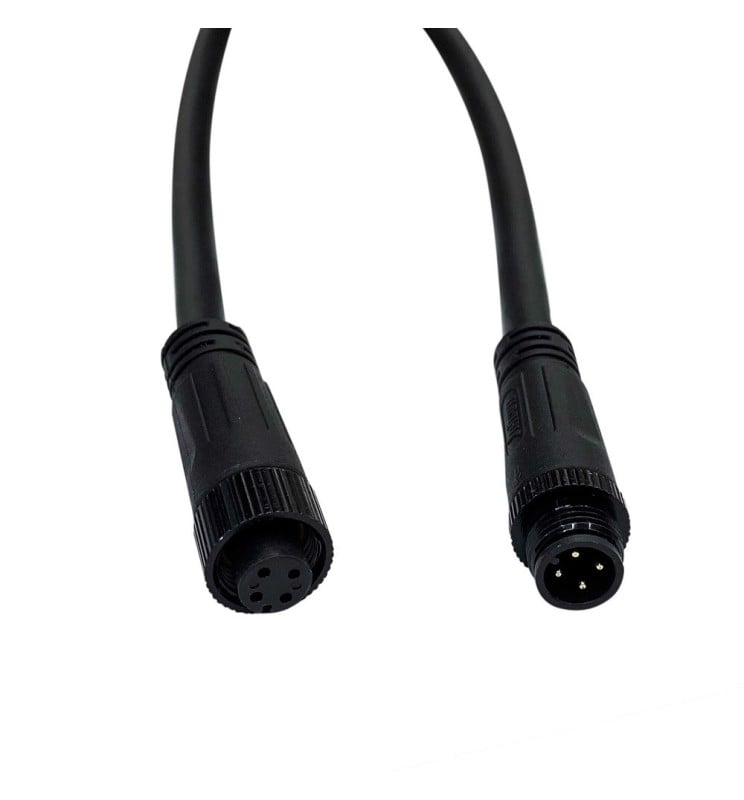Connecteur étanche M12 mâle/femelle IP68 4x0,75mm² - Image 1