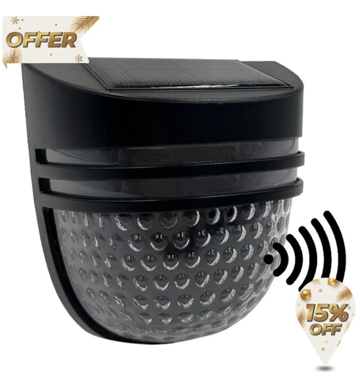 Applique Solaire LED Détecteur PIR 4500K IP65 - Image 1