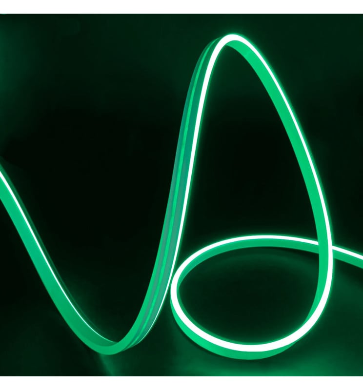 Néon LED 24V 13W/m 50m Vert découpe 1cm - Image 1