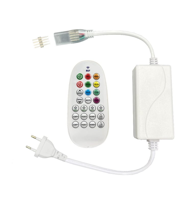 Télécommande pour bobine LED RGB – 220V – 8W/m - Image 1