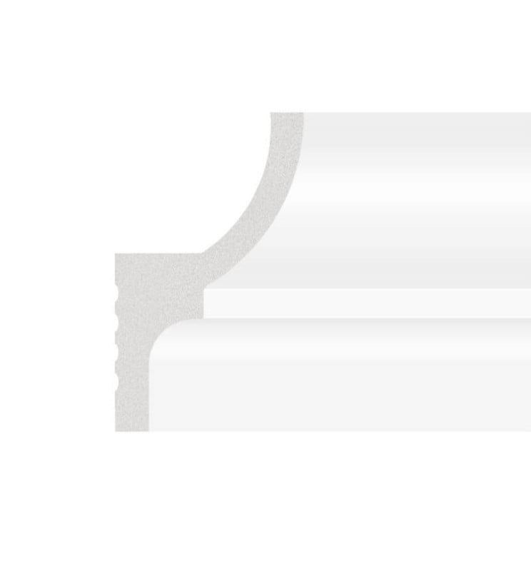 Profil en polystyrène Classique pour bande LED 2 m - Image 1