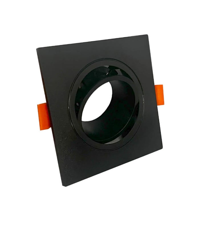 Anneau Carré Orientable GU10 LED Noir - Image 1