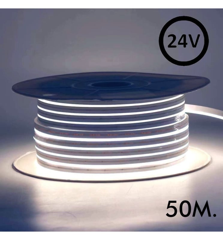 Néon LED flexible 24V 8W/m 50m 6x12mm 6000K - Image 1