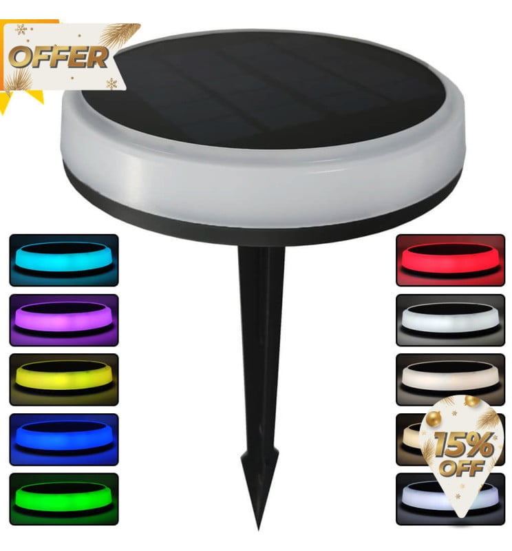 Piquet LED Solaire de Jardin RGB+CCT – Éclairage Extérieur IP65 - Image 1