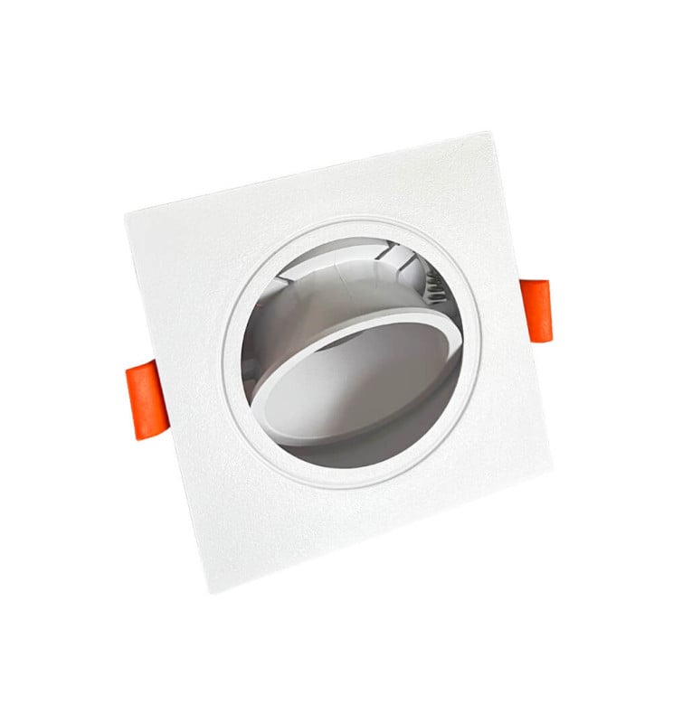 Anneau Carré Orientable GU10 LED Blanc - Image 1