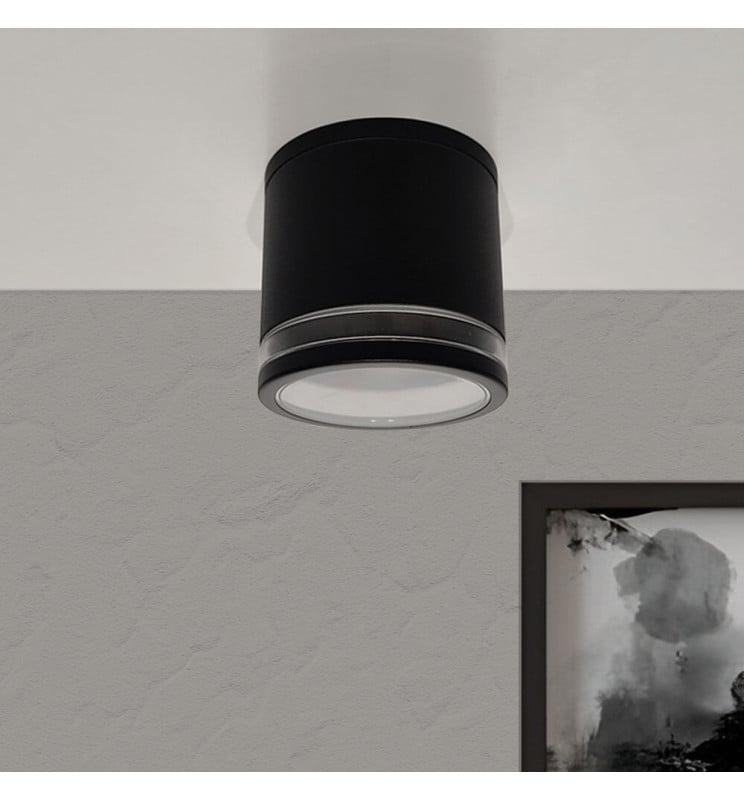 Plafonnier LED Noir IP65 GU10 - Image 1