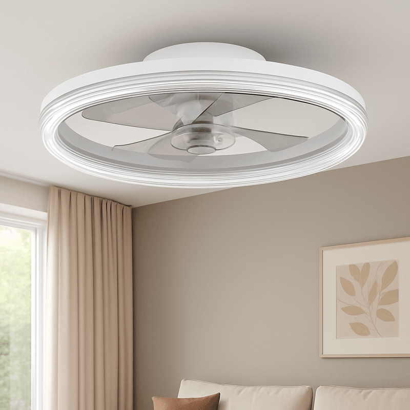 Ventilateur Plafond LED LAVEZZI 30W 6CCT Blanc 50cm IP20 - Image 1