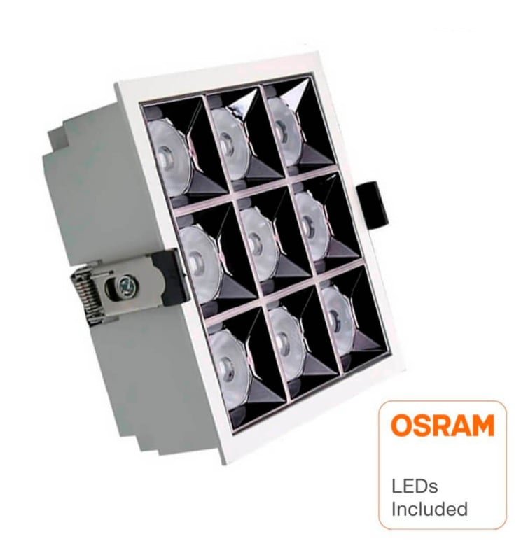 Downlight LED 40W Carre OSRAM Chip  PALACE - 24° - UGR17 140lm/W  - Image 1