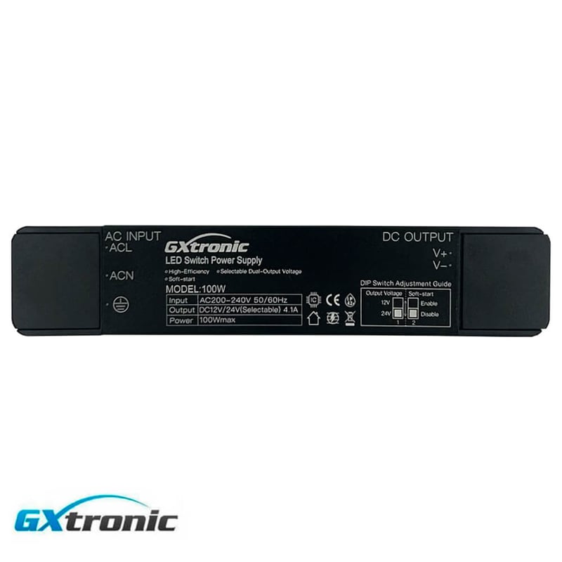 Alimentation GXtronic 100W 12V/24V IP42 - Image 1
