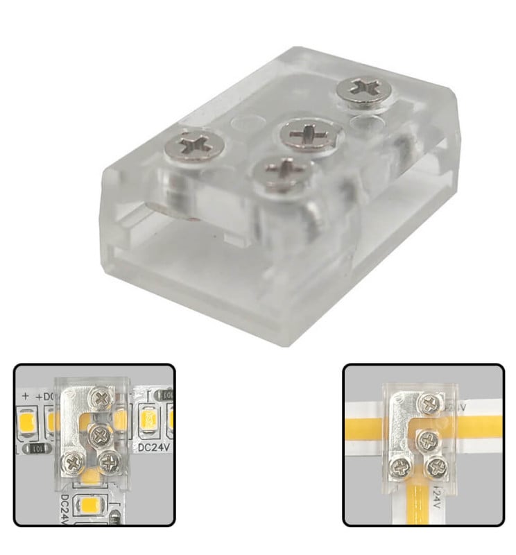 Connecteur L&T LED COB SMD 10mm transparent IP20 - Image 1