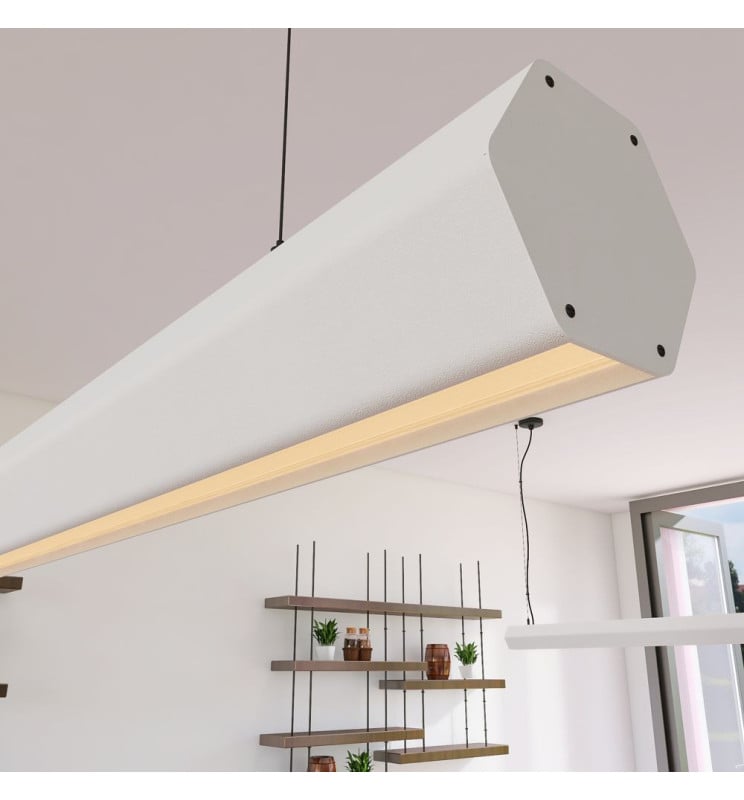 Suspension LED Linéaire PACO Blanc 0.5m-2m - Image 1