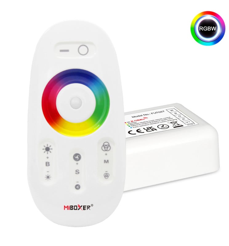 Contrôleur RGBW LED DC12-24V RF 2.4GHz 6A/canal - Image 1