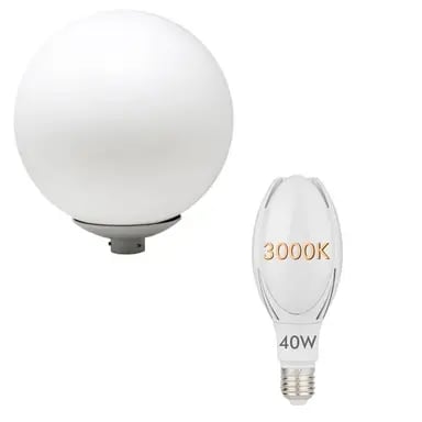 Lampe Globe pour ampoules E27  450 mm Trou 50-60 mm - Image 1