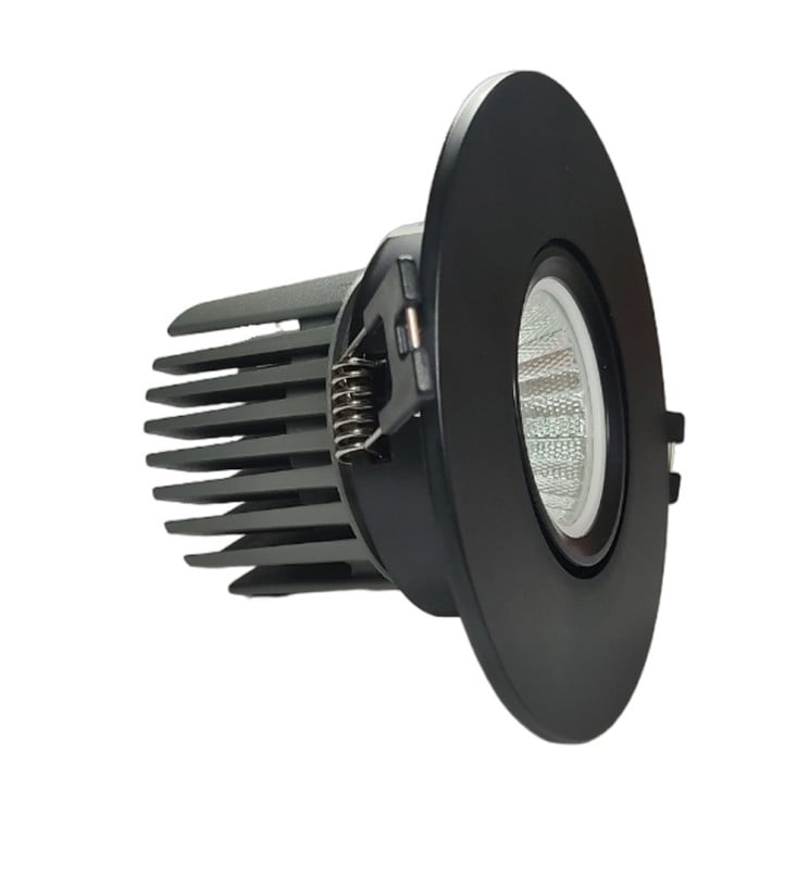 Downlight LED circulaire 15W orientable noir – IRC >92 – UGR13 - Image 1