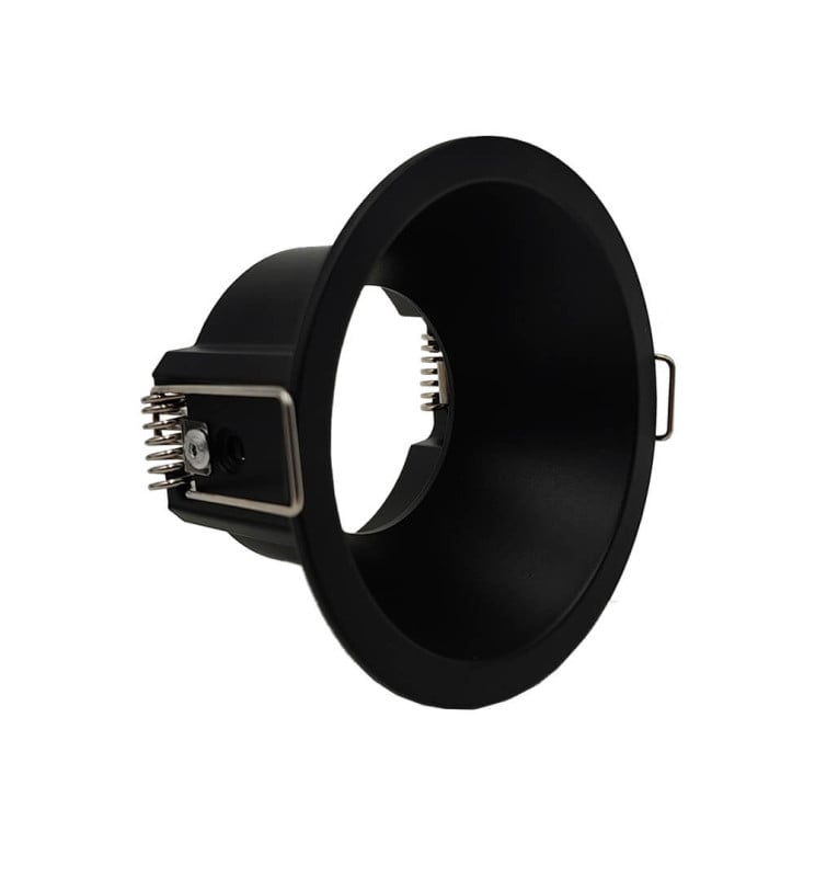 Anneau Fixe Circulaire GU10 MR16 Noir - Image 1