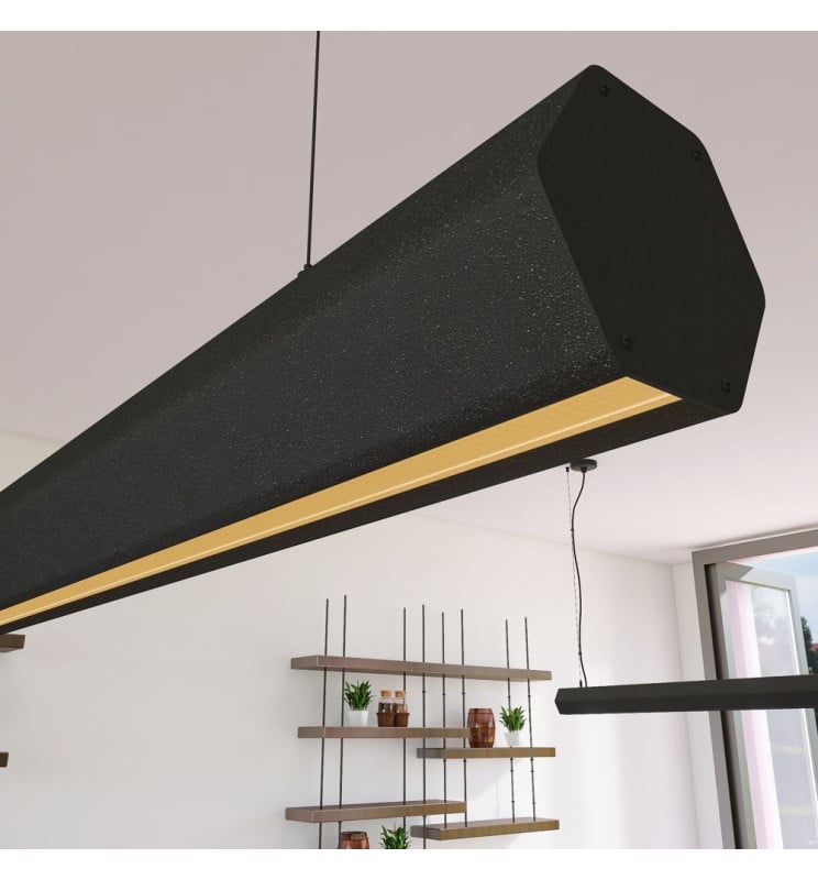 Suspension LED Linéaire PACO Noir - 0,5m à 2m - Image 1