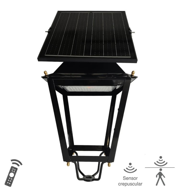 Lampe solaire LED 200W 3CCT radar 1700 lm - Image 1