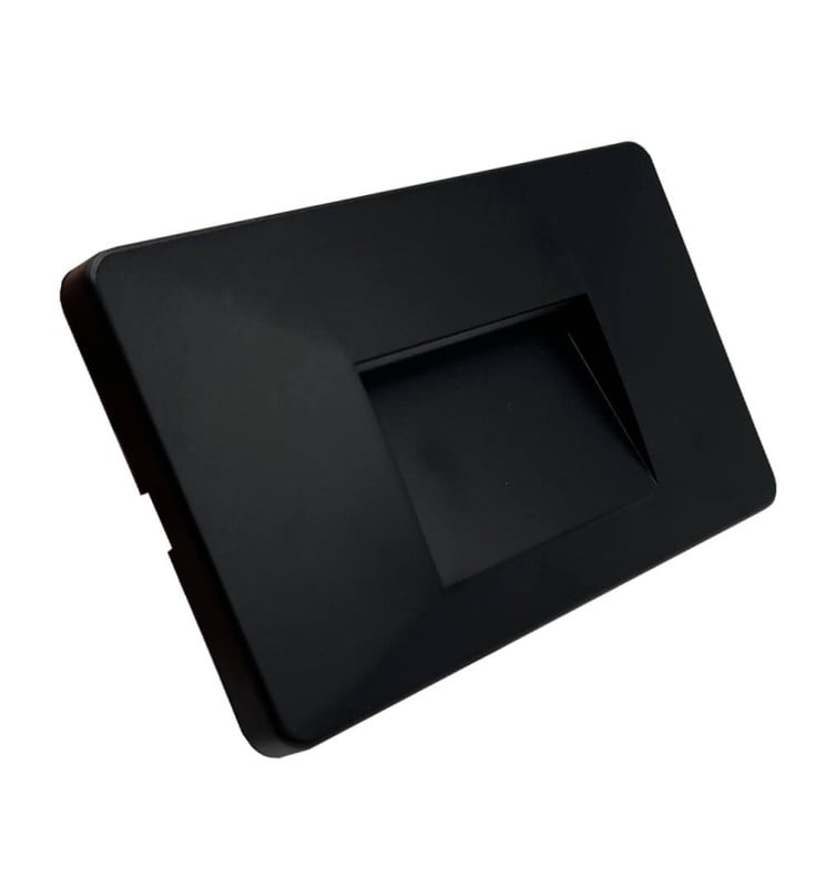 Balise LED Slim 3W rectangulaire noire IP65 - Image 1