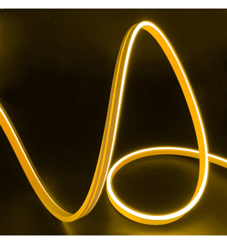 Néon LED 24V 13W/m 50m Jaune citron déc1cm - Image 1