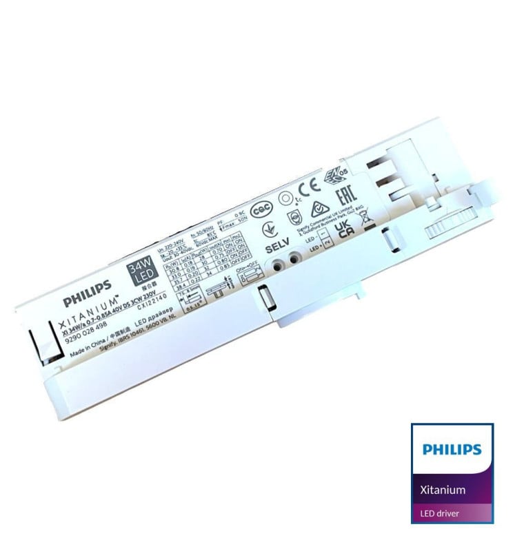 Driver LED - Philips XITANIUM - pour rail triphasé XI 34W/a0.7-0.85A 40V DS 3CW 230V - Garantie 5 ans - Image 1