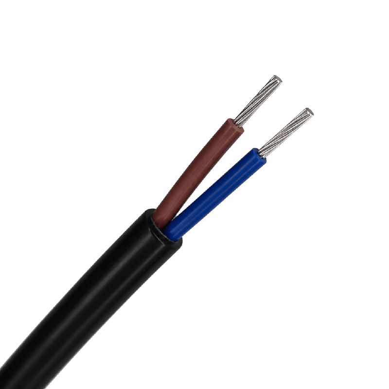Câble Électrique Rond 2 Fils 2x0,75 mm 2 Mètres - Image 1