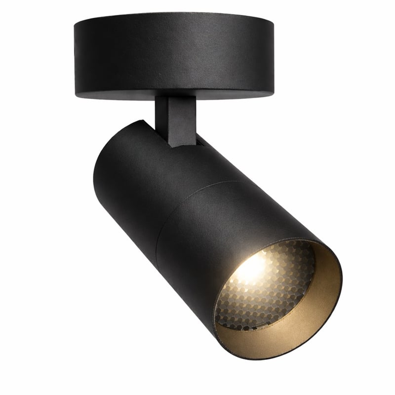 Applique LED NIZA Noir 8W GU10 Dimmable TRIAC UGR13 - Image 1