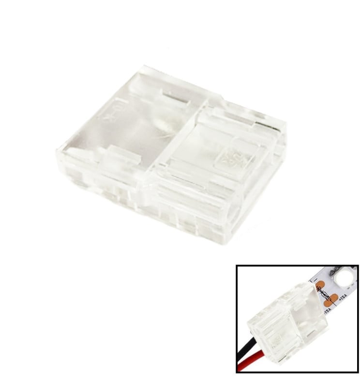 Connecteur pour rubans LED COB + SMD  / 10mm - IP20 - Image 1